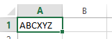 ABCXYZ is the value in cell A1. How to reverse this string in Excel?
